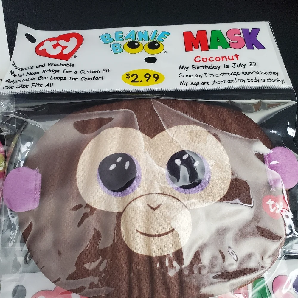 Ty Beanie Boo Mask 4ct